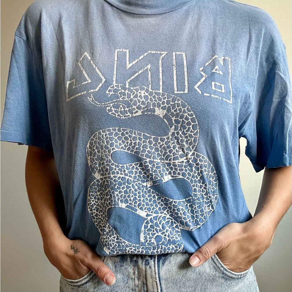 Anine Bing Blue Graphic Tee